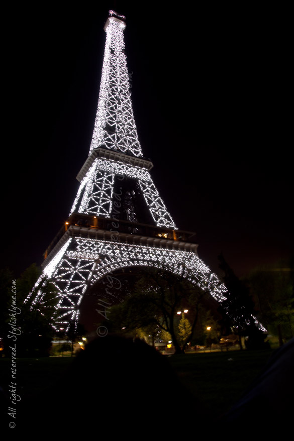 Eiffel Tower at one in the morning