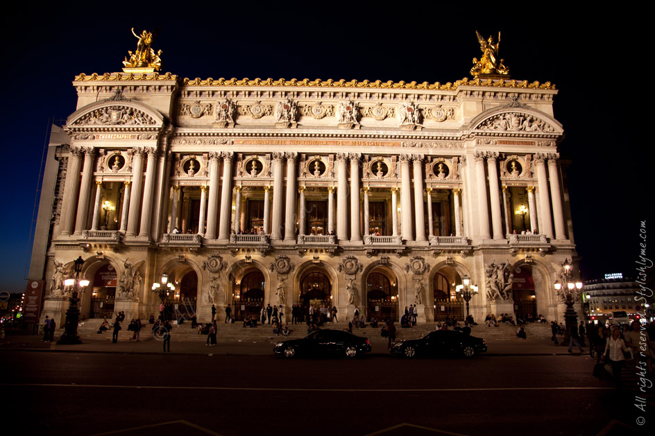 Paris Opera at night