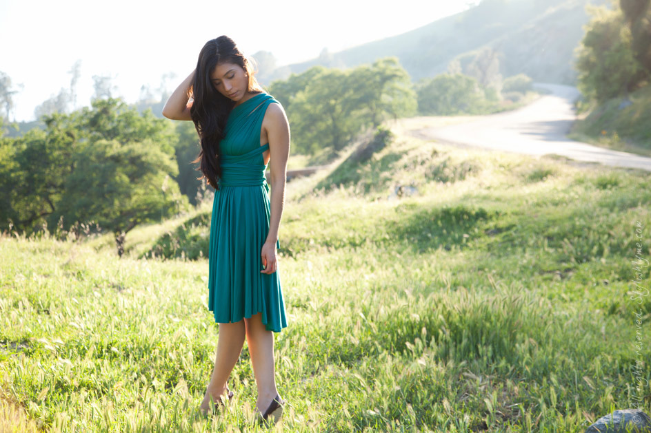 Stylishlyme - Green Backless Dress
