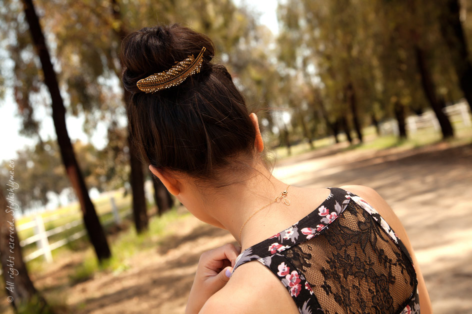 Feather Hair Pin Stylishlyme Feather Hair Pin