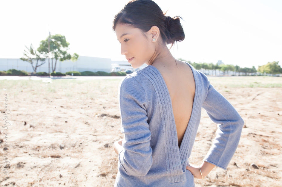 Opportuno V Back Sweater