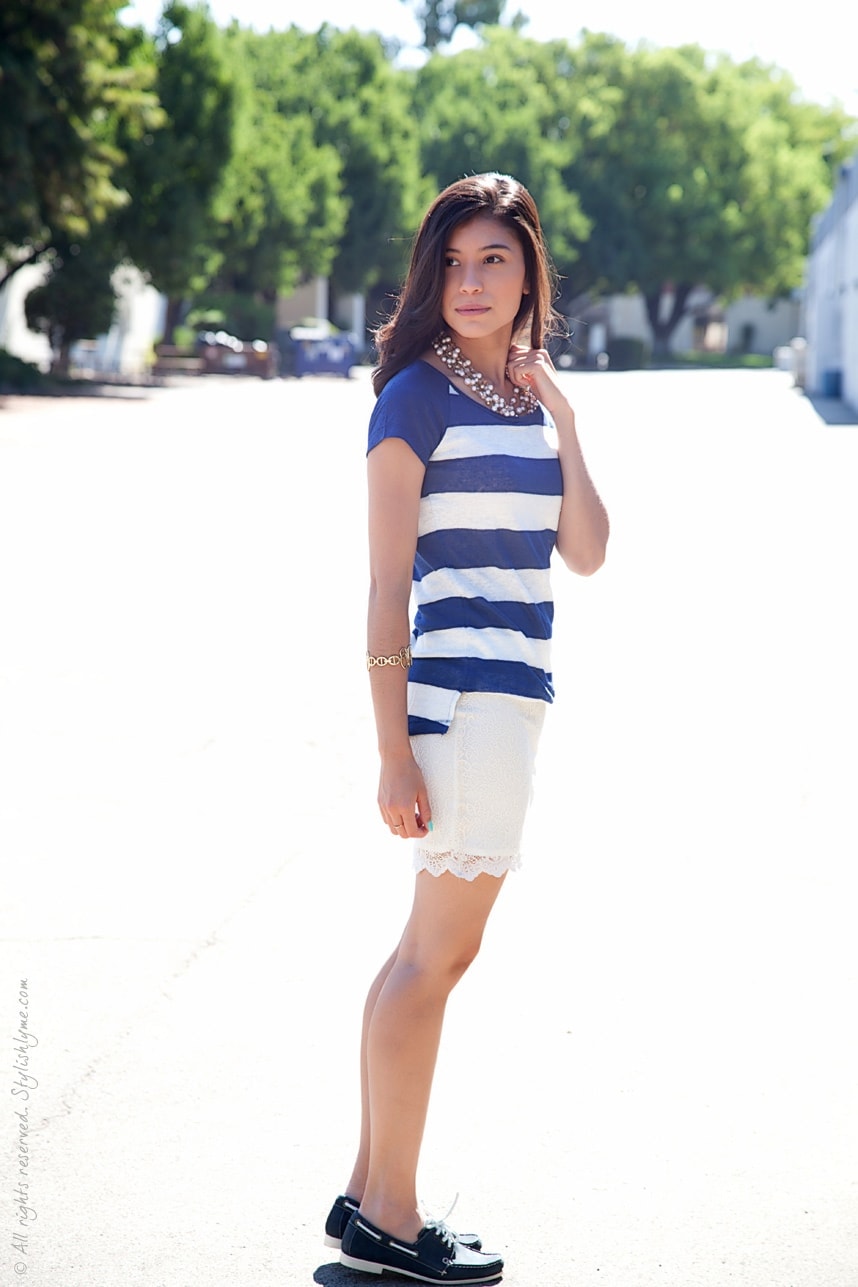 Striped Blue Top