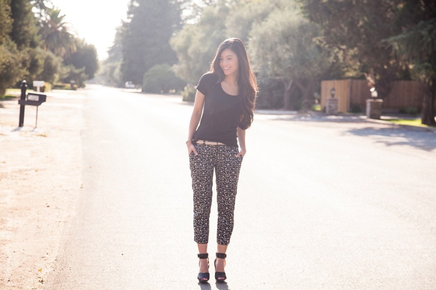 Black Patterned Outfit