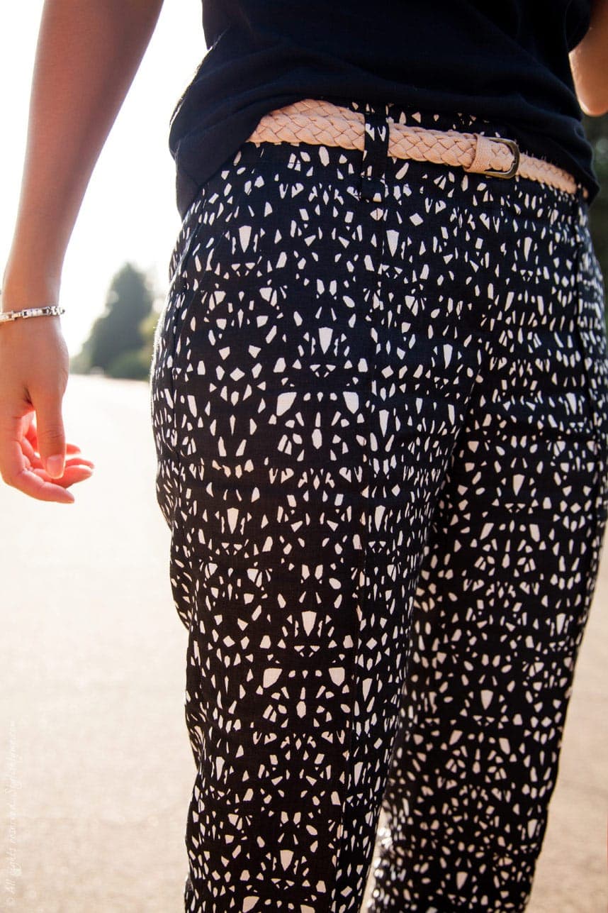 Black and White Patterned Outfit