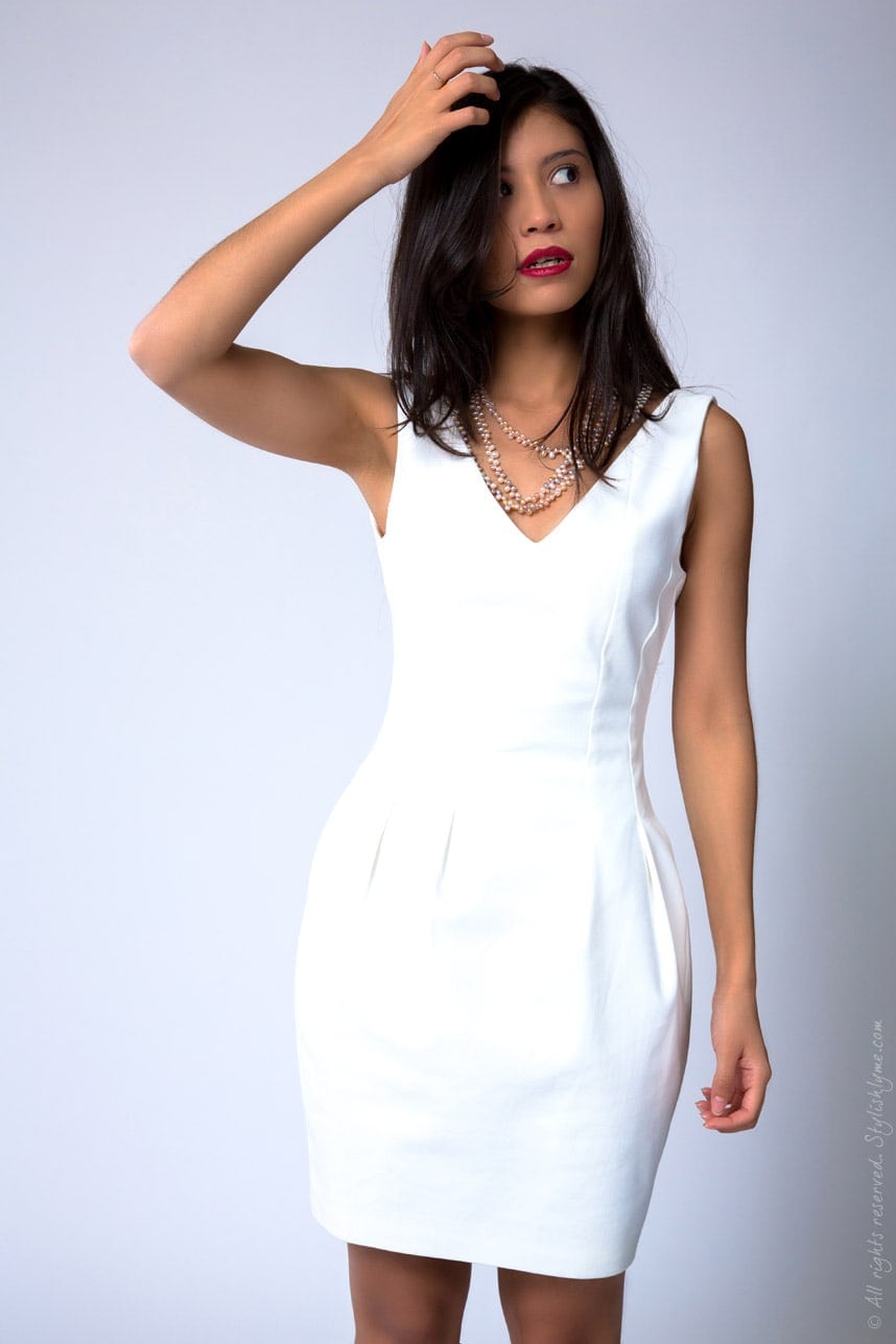 Stylishlyme Hourglass white Dress Hourglass white Dress
