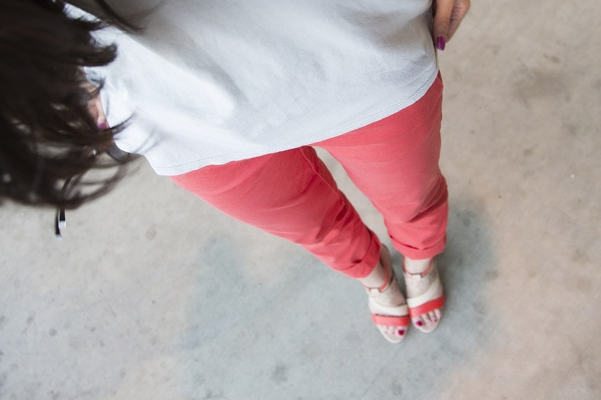 Orange-Pants-Heels