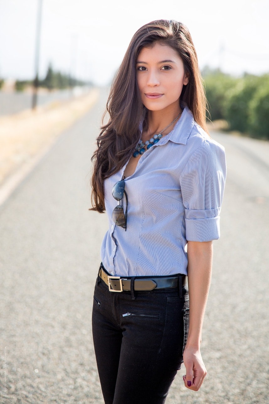 When to Wear a belt - Visit www.bagssaleusa.com for more outfit photos and style tips