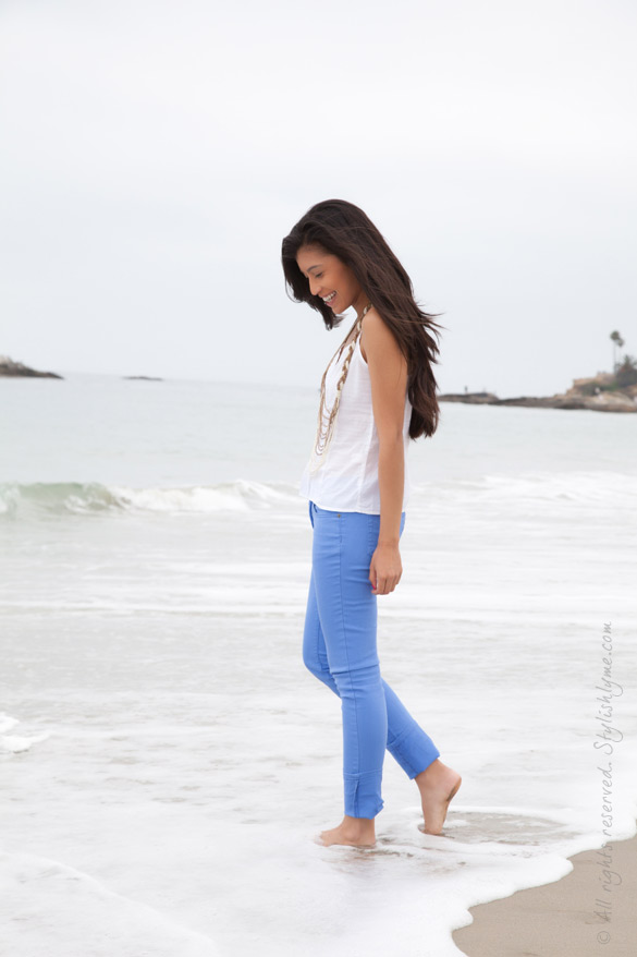 Blue Beach Pants