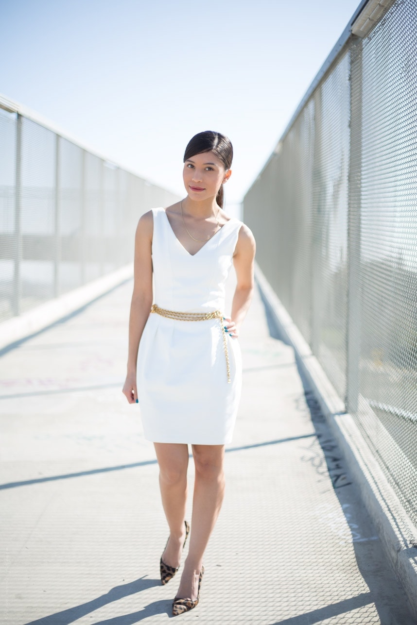 Stylishlyme - Minimalistic white dress