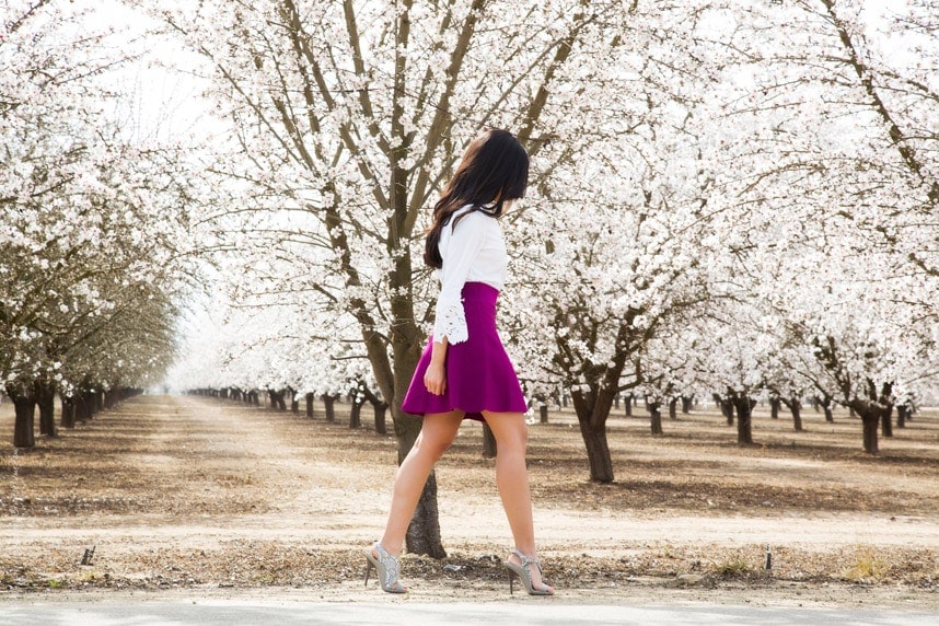 Stylishlyme - Gorgeous Spring Fuchsia Skirt