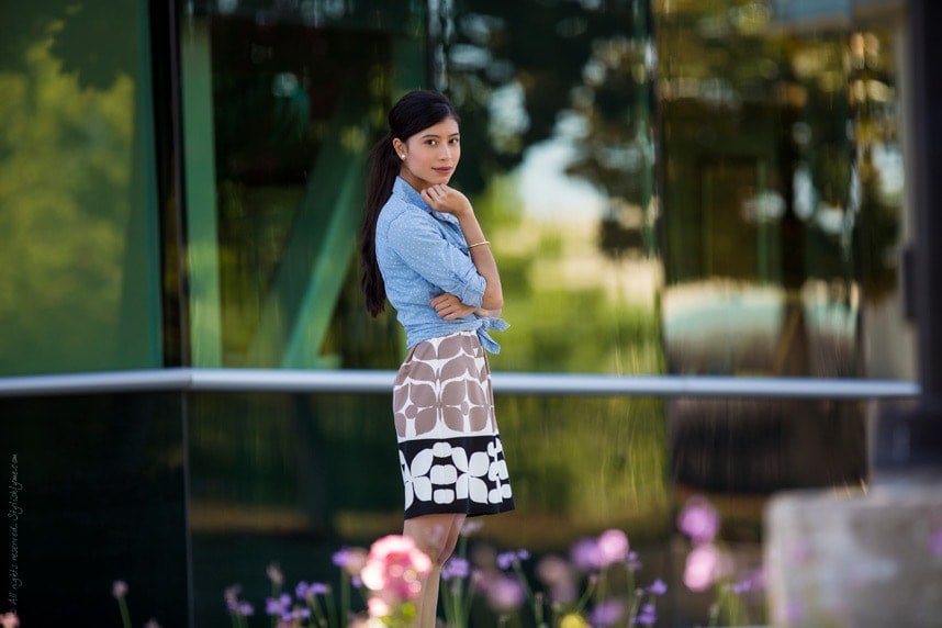 Stylishlyme Fashion Blogger - Chambray Shirt Over a Dress
