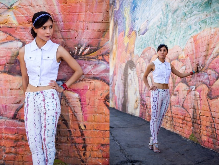 Stylishlyme - White Printed Pants Outfit