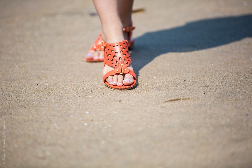 Stylishlyme - Orange Summer Sandals