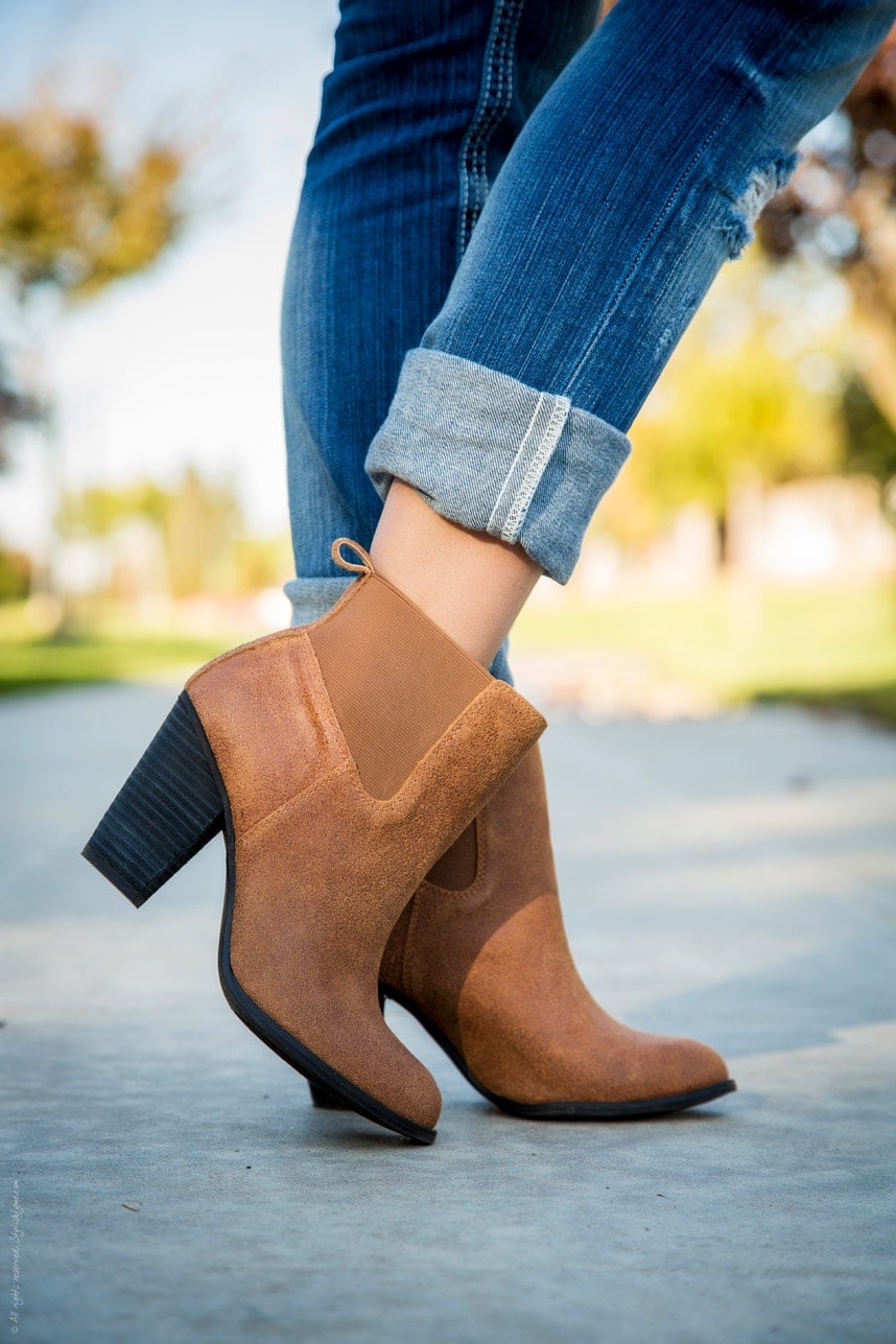 Brown Ankle Boots - Stylishlyme