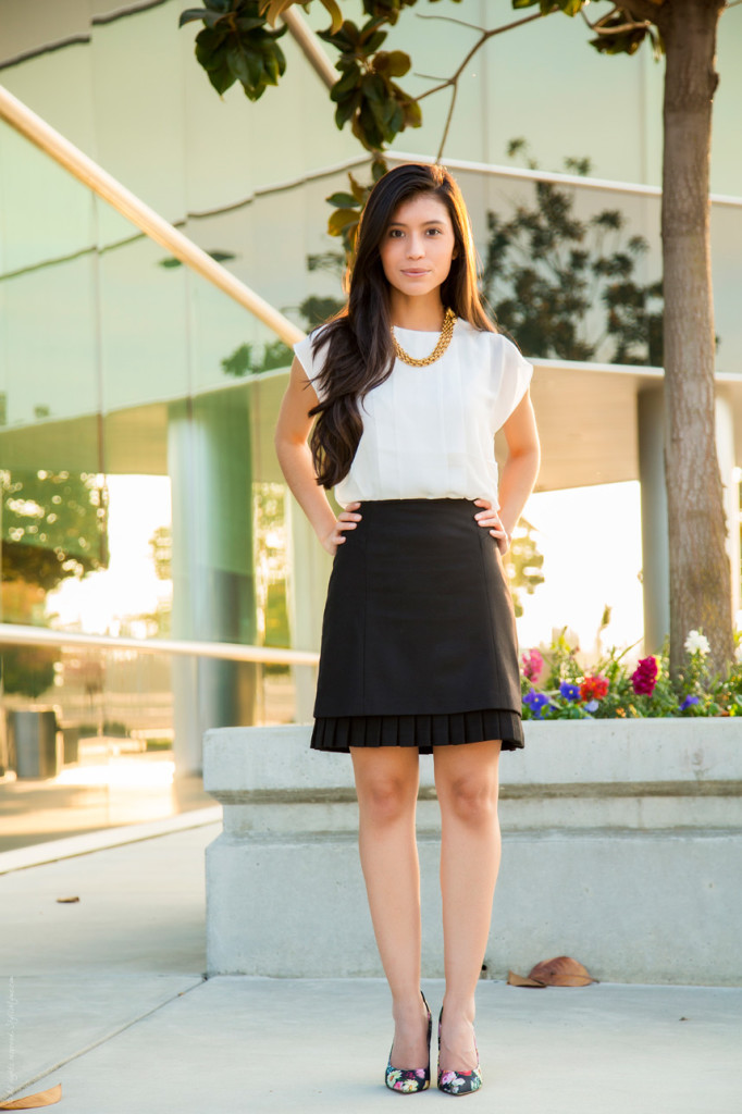 A Black and White Wear to Work Outfit