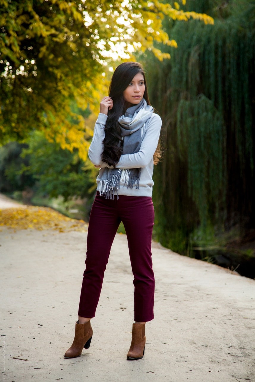 Cute Fall Gray Outfit - Stylishlyme