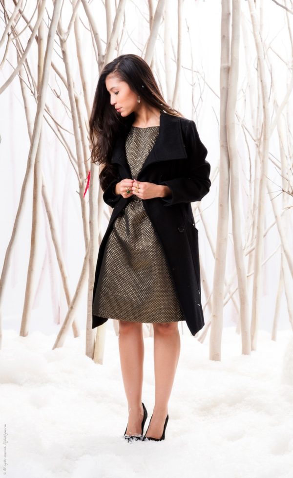 Holiday Outfit Series - Metallic Party Dress