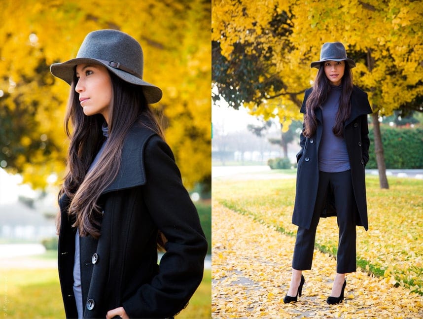 Gray and black Fall Outfit - Fashion Blogger Stylishlyme