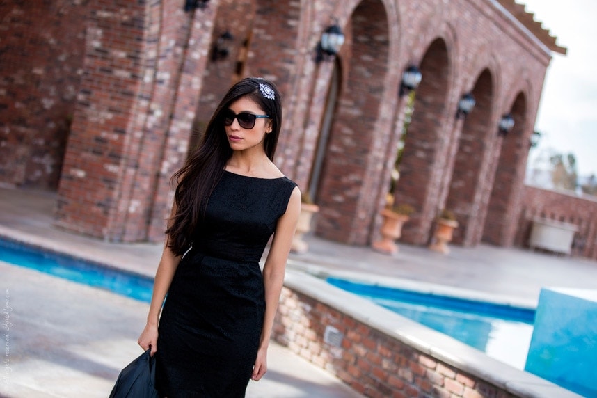Black Lace Sleeveless Dress - Stylishlyme