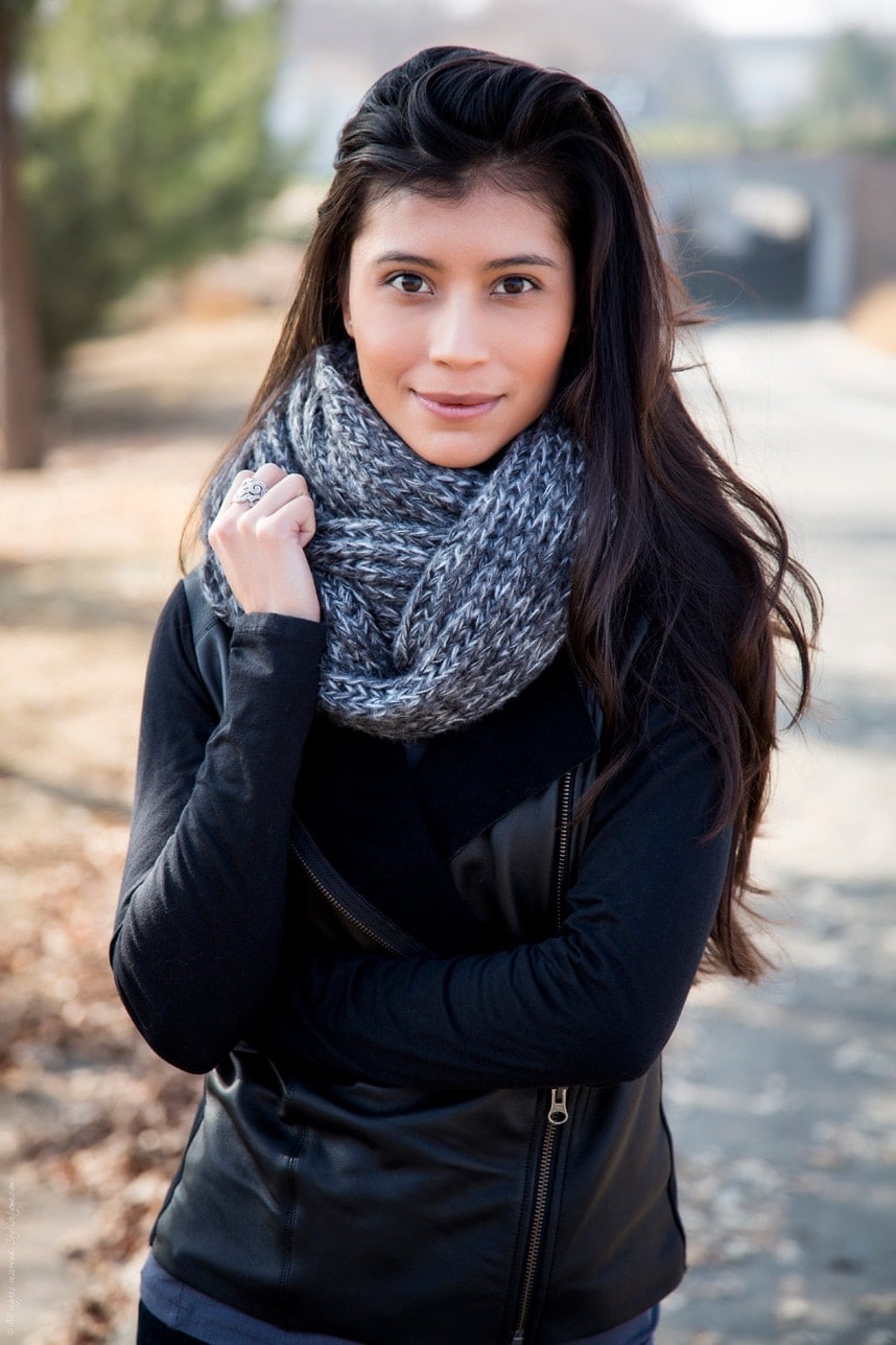 oversized knitted scarf - Stylishlyme