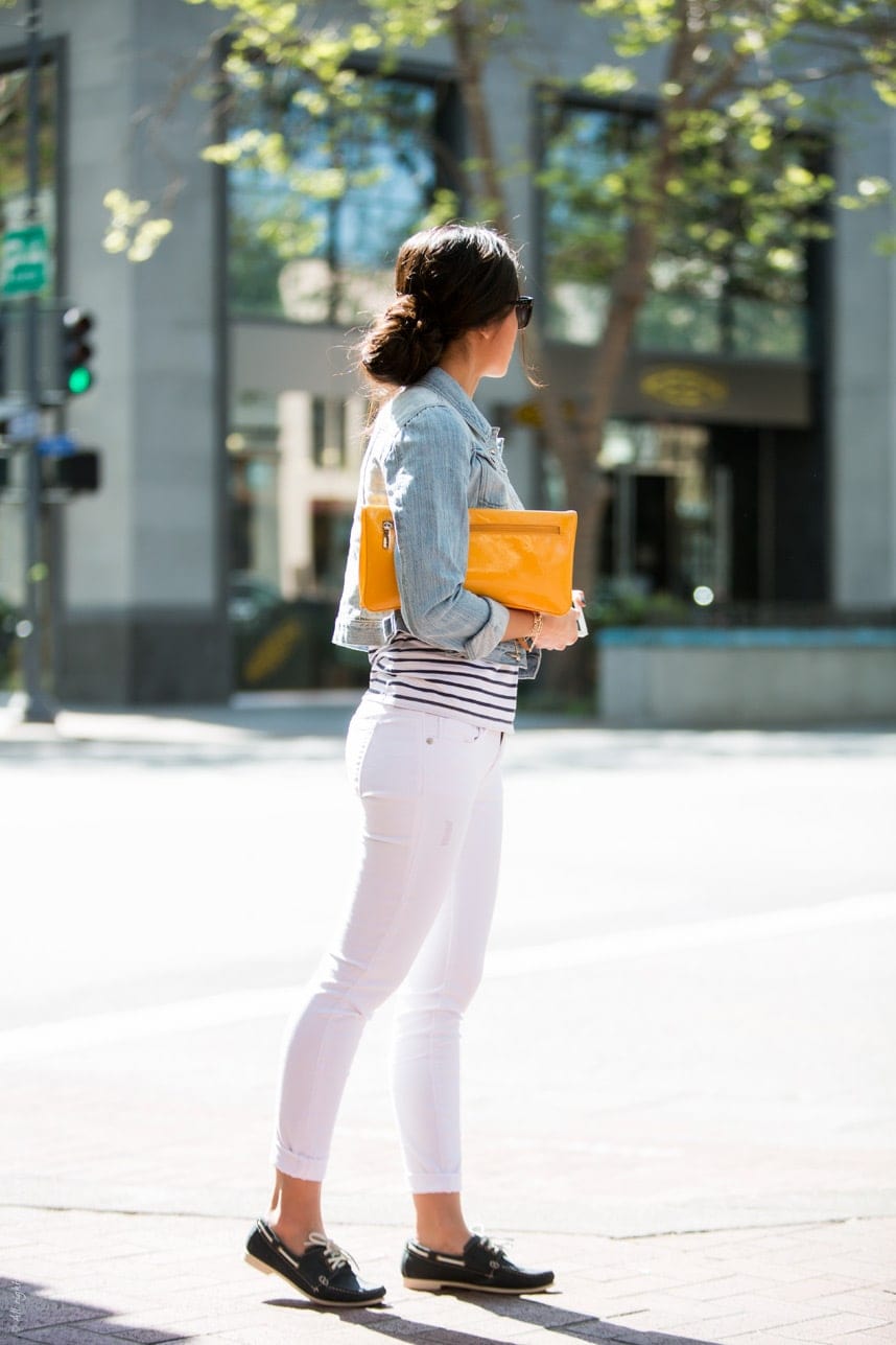 White Pants Spring Outfit - Stylishlyme.com