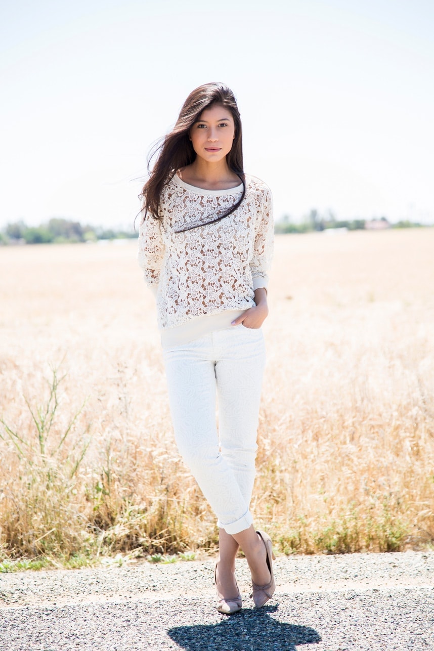 Lace Sweater for Spring Outfit - Stylishlyme.com