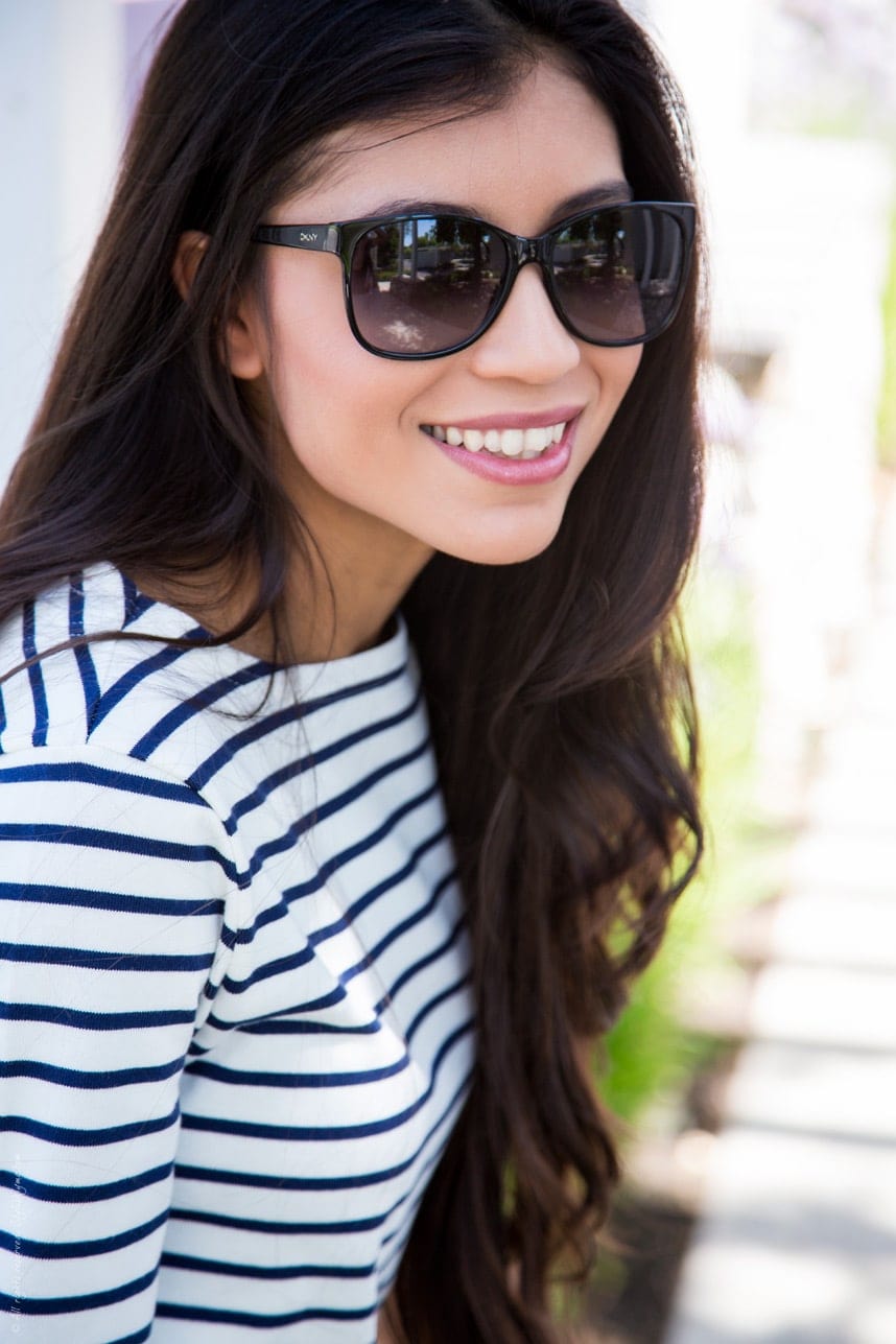 Stripes and Sunglasses Outfit Inspiration- Stylishlyme.com