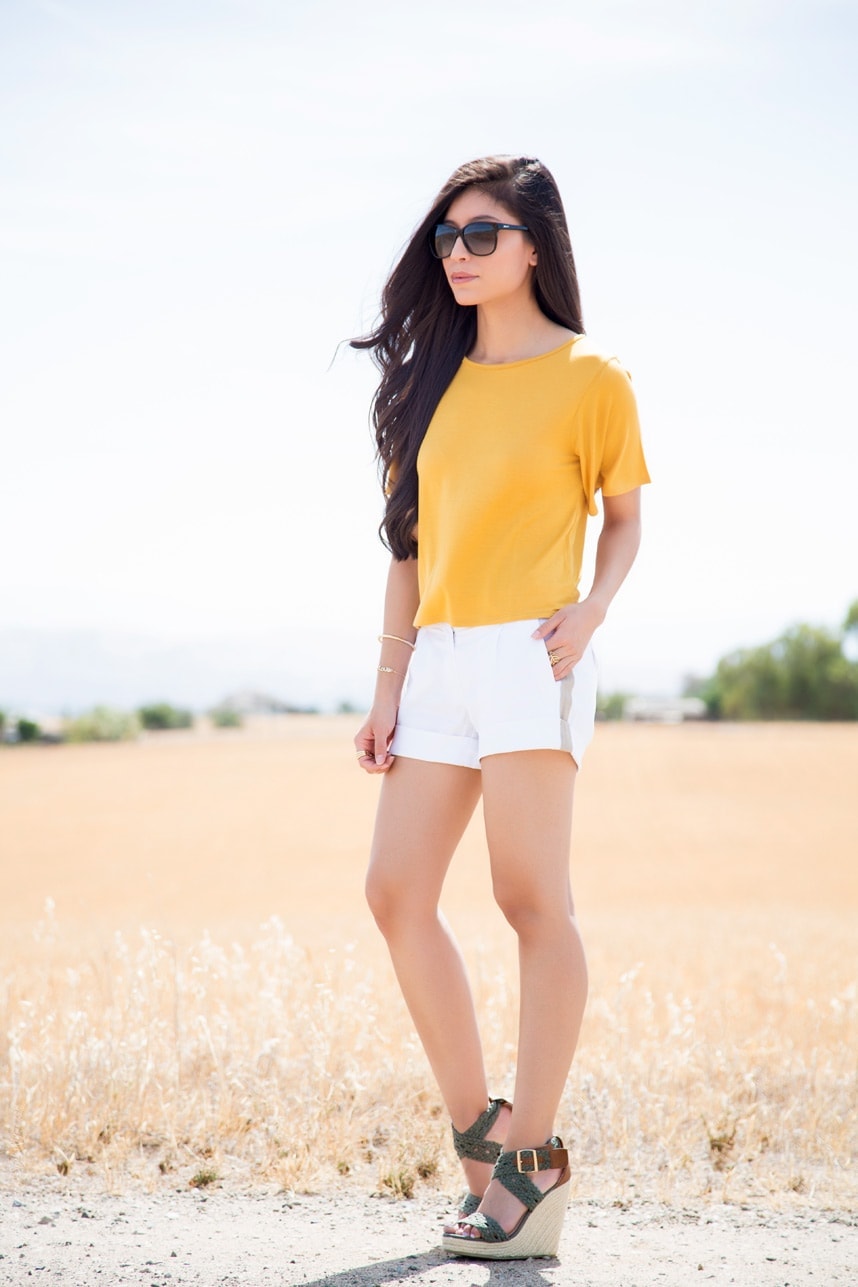 how to wear mustard yellow for summer - outfit inspiration - stylishlyme.com