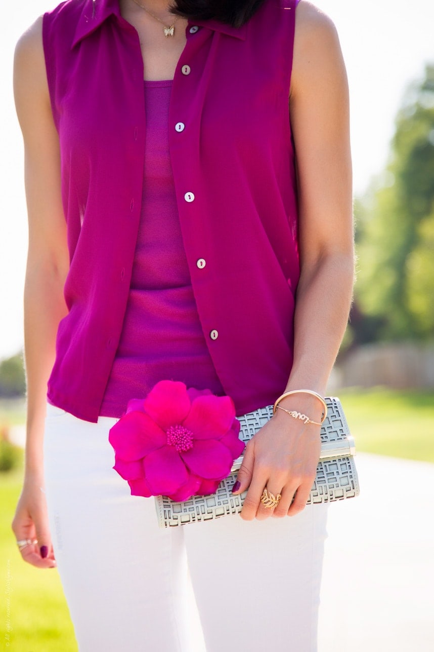 How to wear fuschia this summer - Visit Stylishlyme.com for more outfit photos and style tips