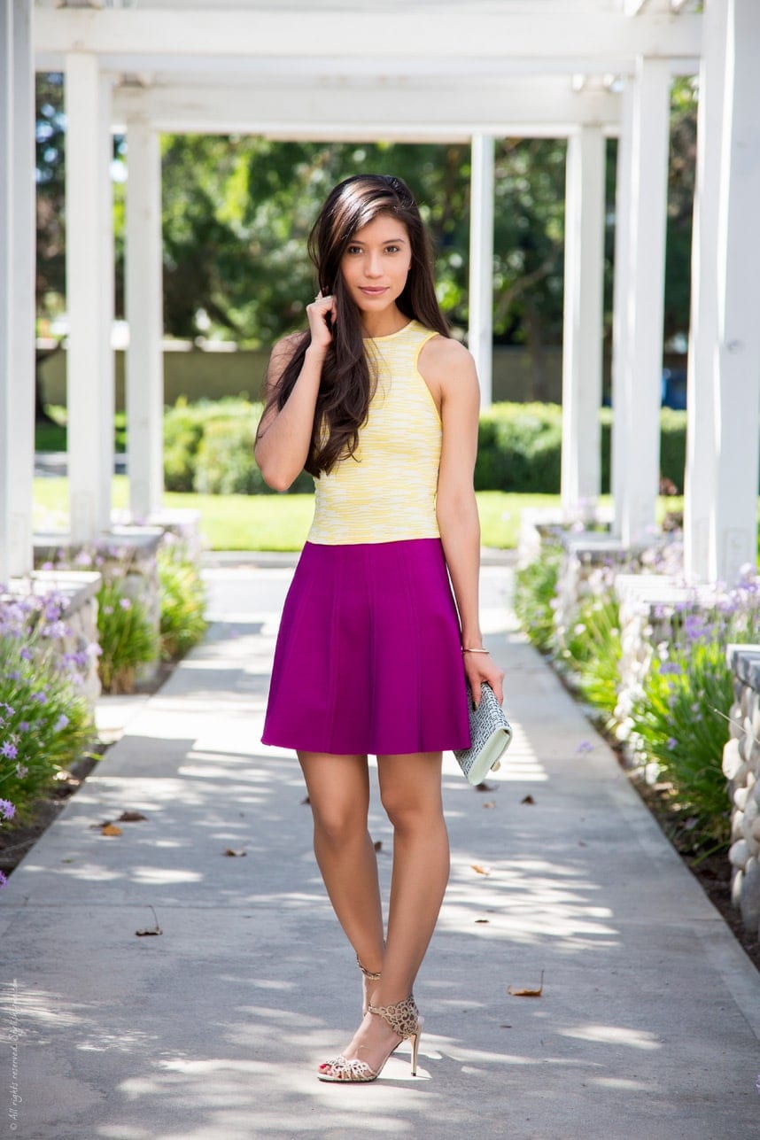 How to wear two bright colors  - Visit Stylishlyme.com for more outfit inspiration and style tips