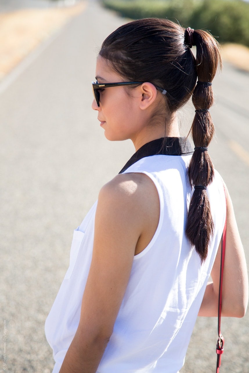 Cute Ponytail For Your Summer Weekend’s - Visit Stylishlyme.com for more outfit inspiration and style tips