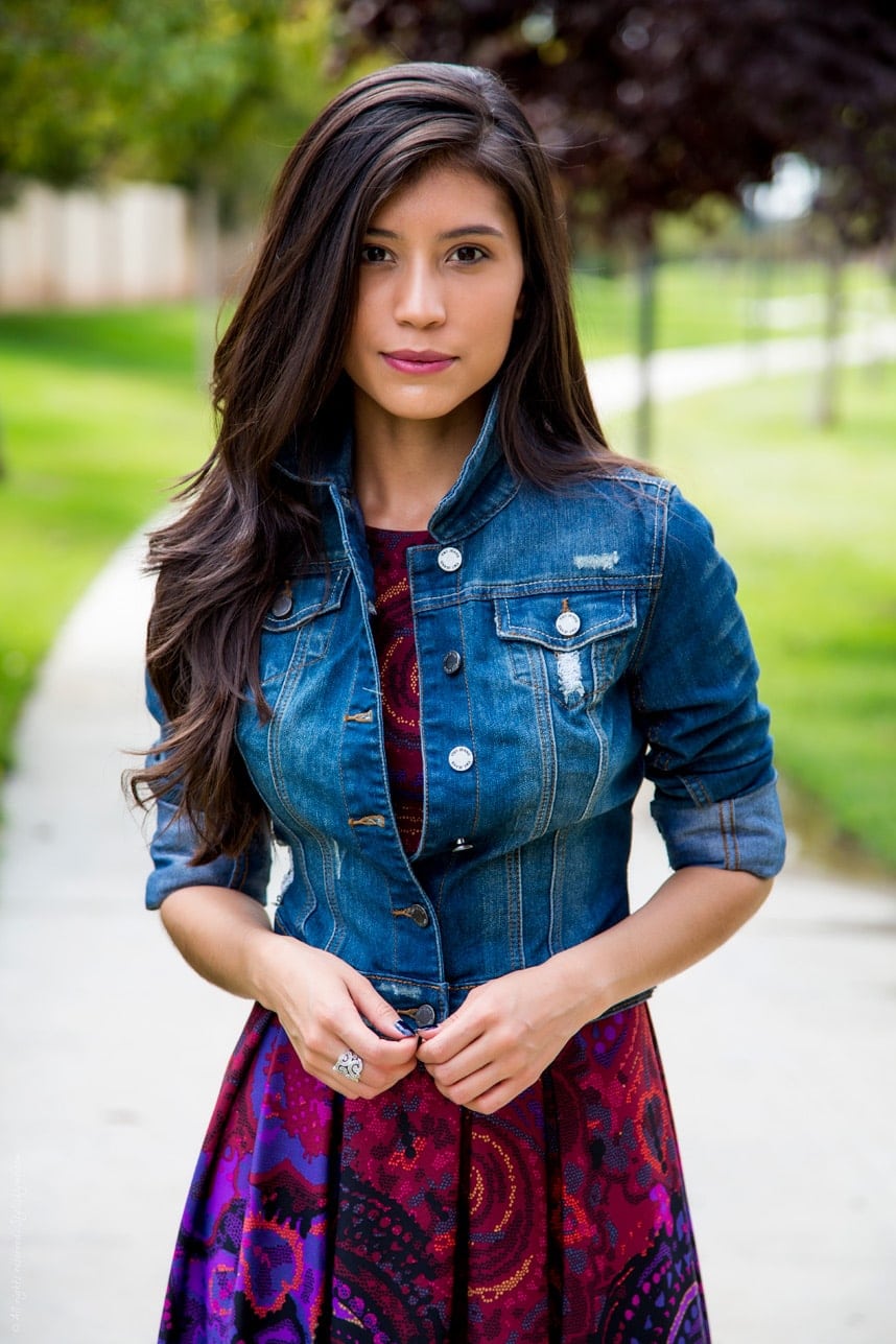 Distressed Denim Jacket - Visit Stylishlyme.com for more outfit inspiration and style tips