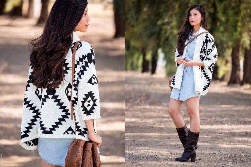 aztec cardigan sweater - Visit Stylishlyme.com for more outfit inspiration and style tips