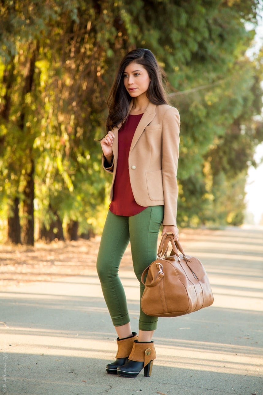 Holiday Outfit Ideas | Tweed Jacket + Black Denim - The 