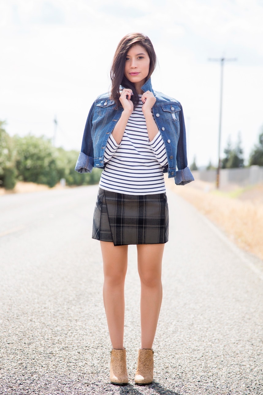 What to Wear With Your Stylish Plaid Skirt