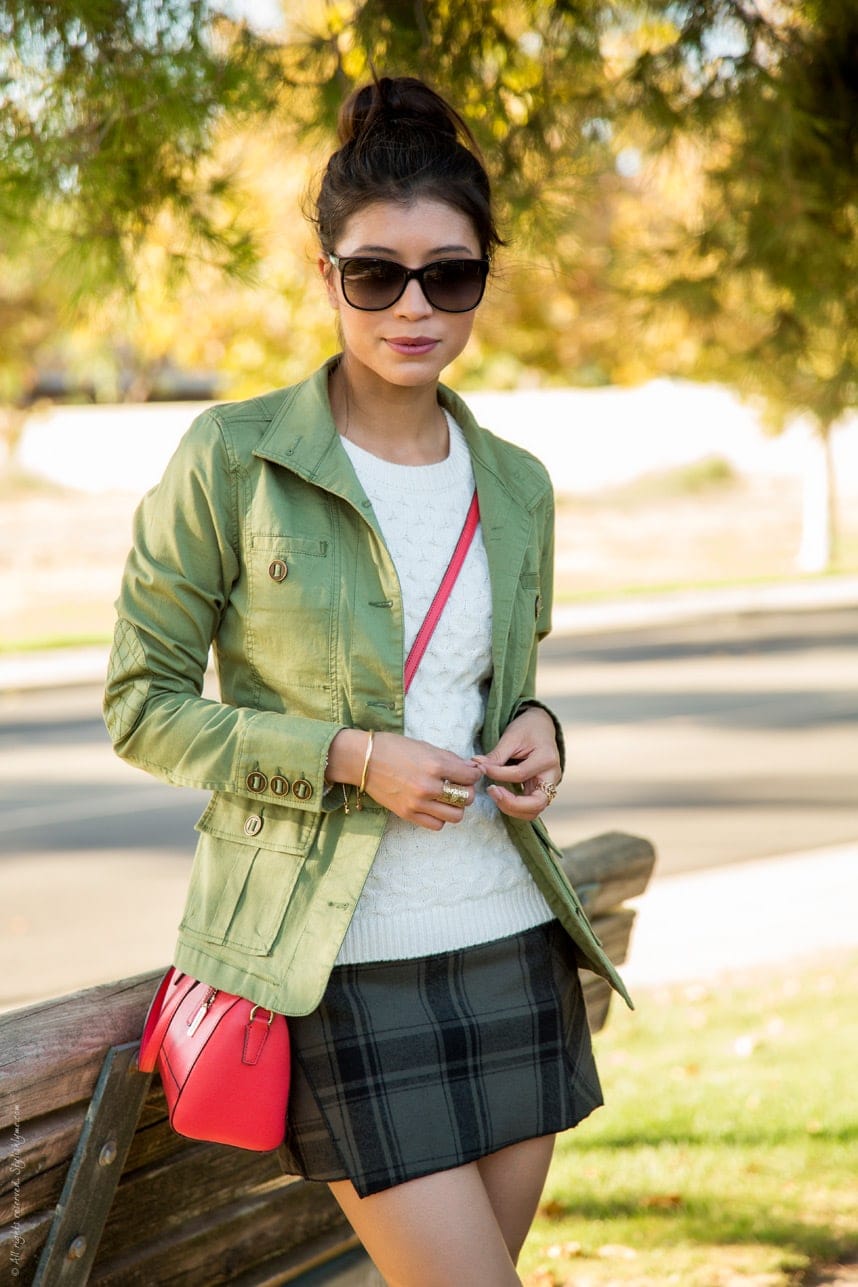 Plaid Skirt fall outfit - Visit Stylishlyme.com for more outfit inspiration and style tips