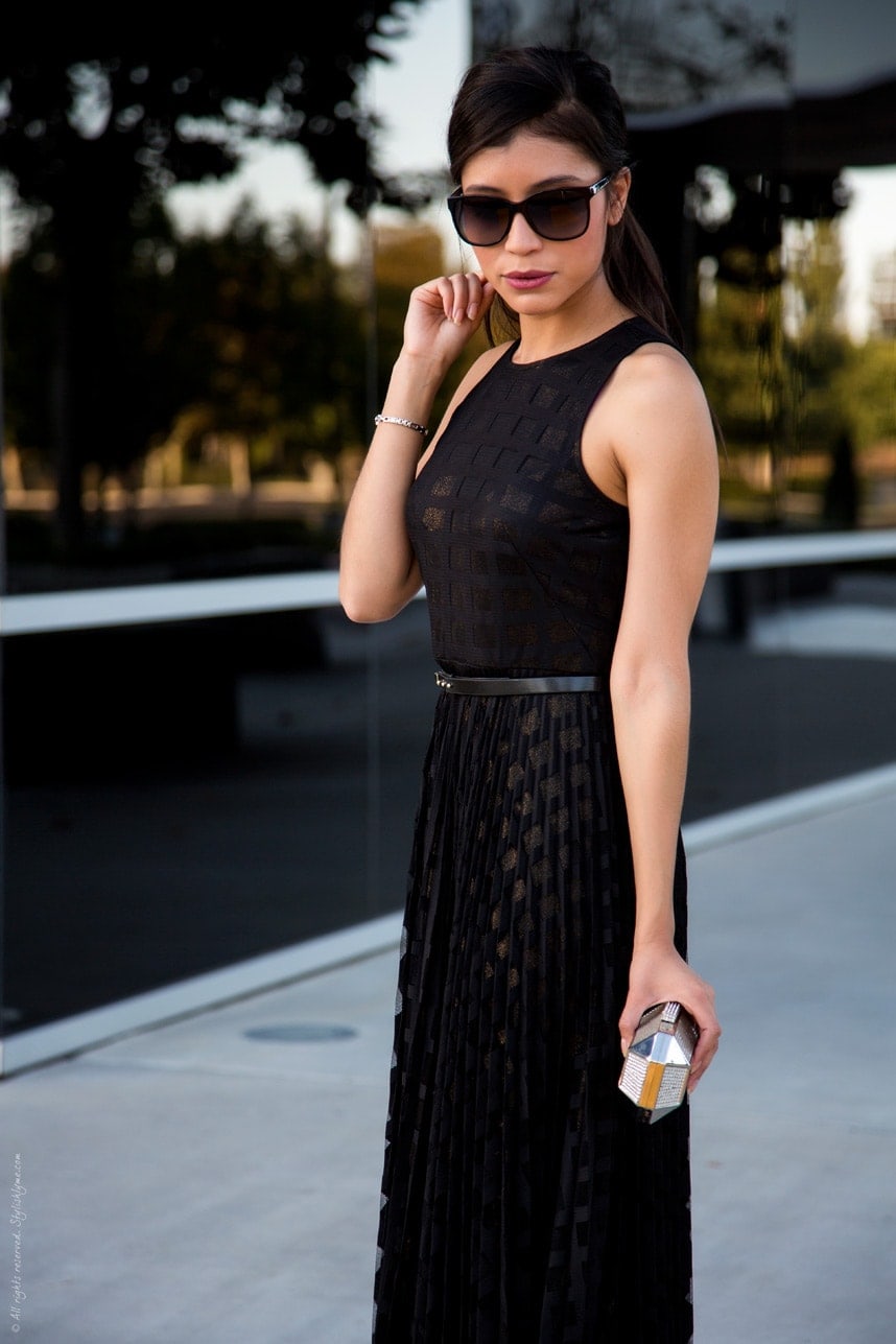 Kiomi Midi Dress black casual look Fashion Dresses Midi Dresses 