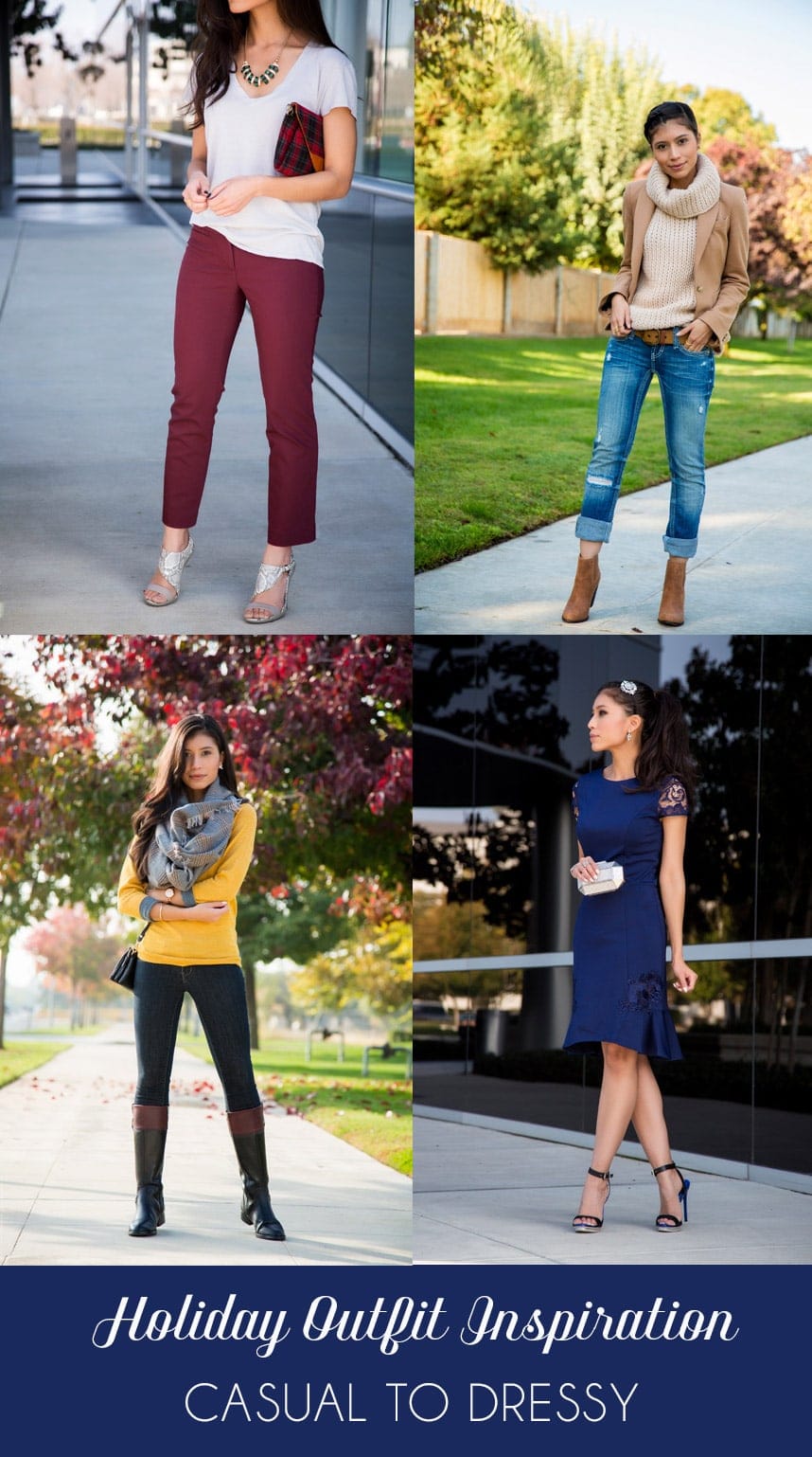 Holiday Outfits for Your Inspiration: Casual to Dressy