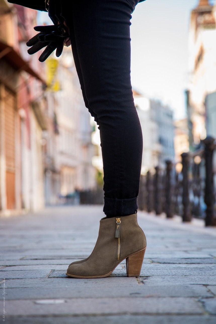 Black skinny jeans and ankle boots - stylishlyme.com