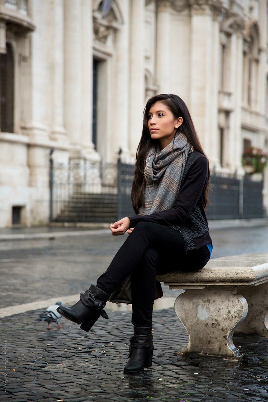November in Italy -Stylish Rainy Day Outfit- Visit Stylishlyme.com for more outfit inspiration and style tips