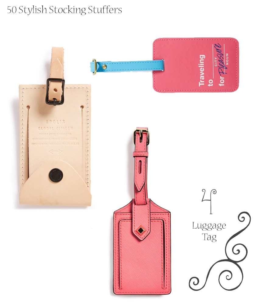 50 Stylish Stocking Stuffers for Women #4 Luggage Tag- Christmas GIfts
