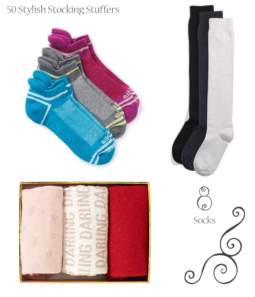 50 Stylish Stocking Stuffers for Women #4 Luggage Tag- socks