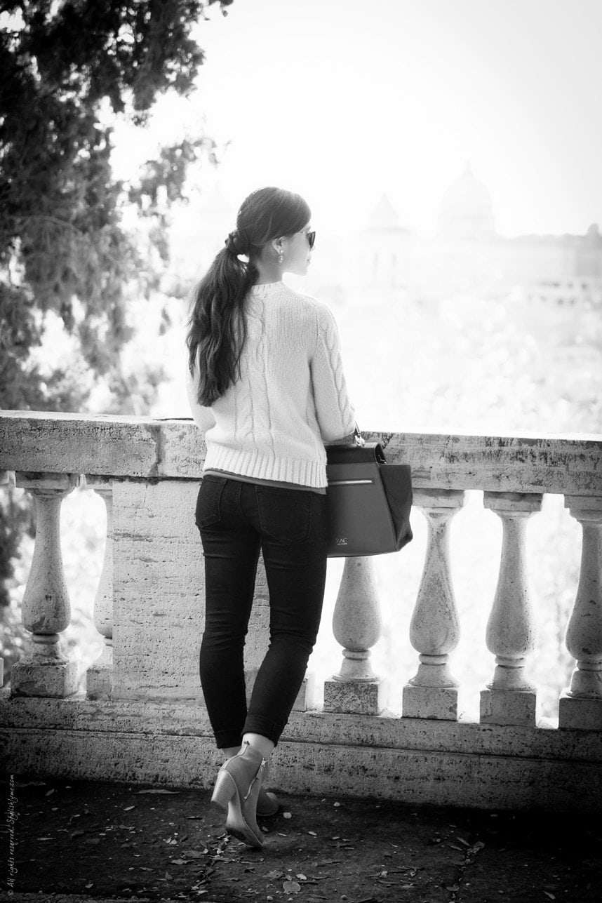 black and white outfit for Rome - Stylishlyme.com