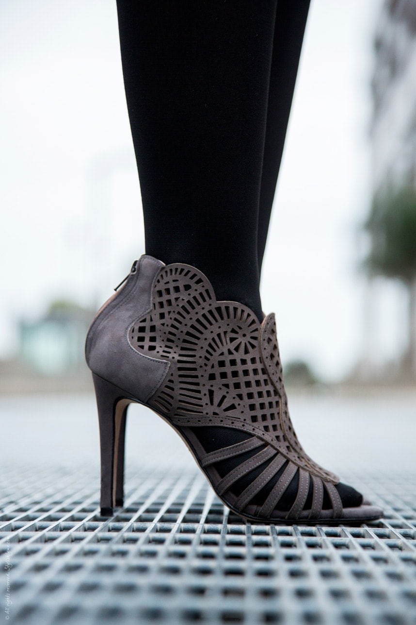 gray lasercut heels - stylishlyme.com