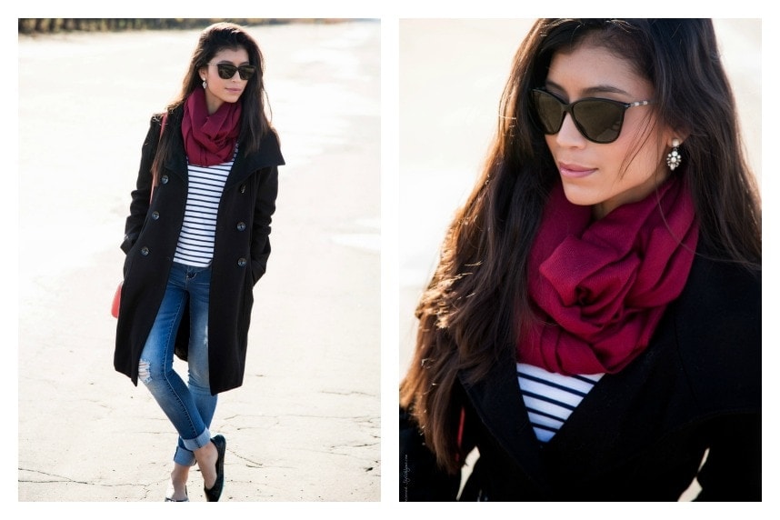 pretty outfit for winter - stylishlyme.com