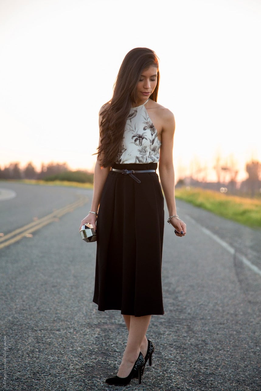 how to wear high waisted skirt - Stylishlyme.com