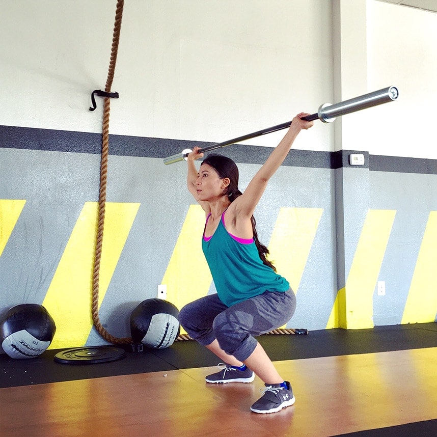 overhead squat crossfit workout women