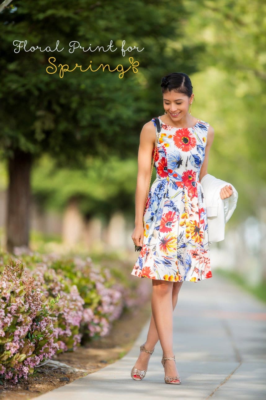 Floral Print Dress for Spring Outfit   - Visit Stylishlyme.com for more outfit inspiration and style tips