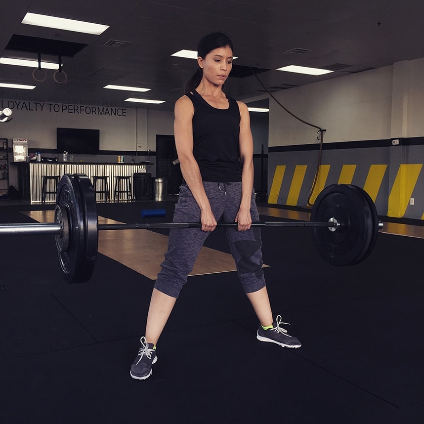 Sumo Deadlift - 10 Things I Learned From My First Month of CrossFit - A Woman's POV