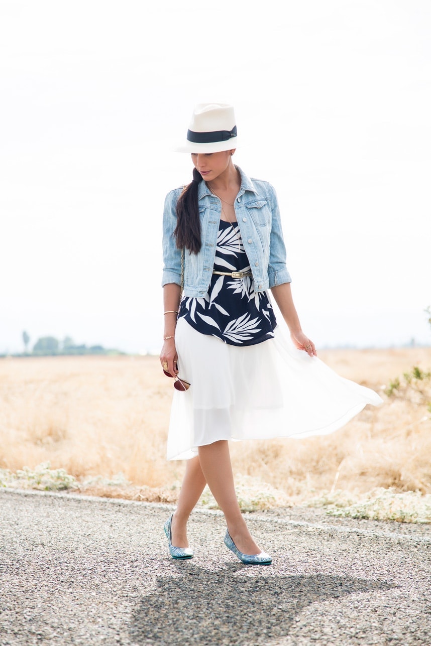 blue and white summer outfit - stylishlyme.com fashion blog